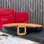 New Best Quality Replica Santos de Cartier Belt with Gold Buckle 35mm